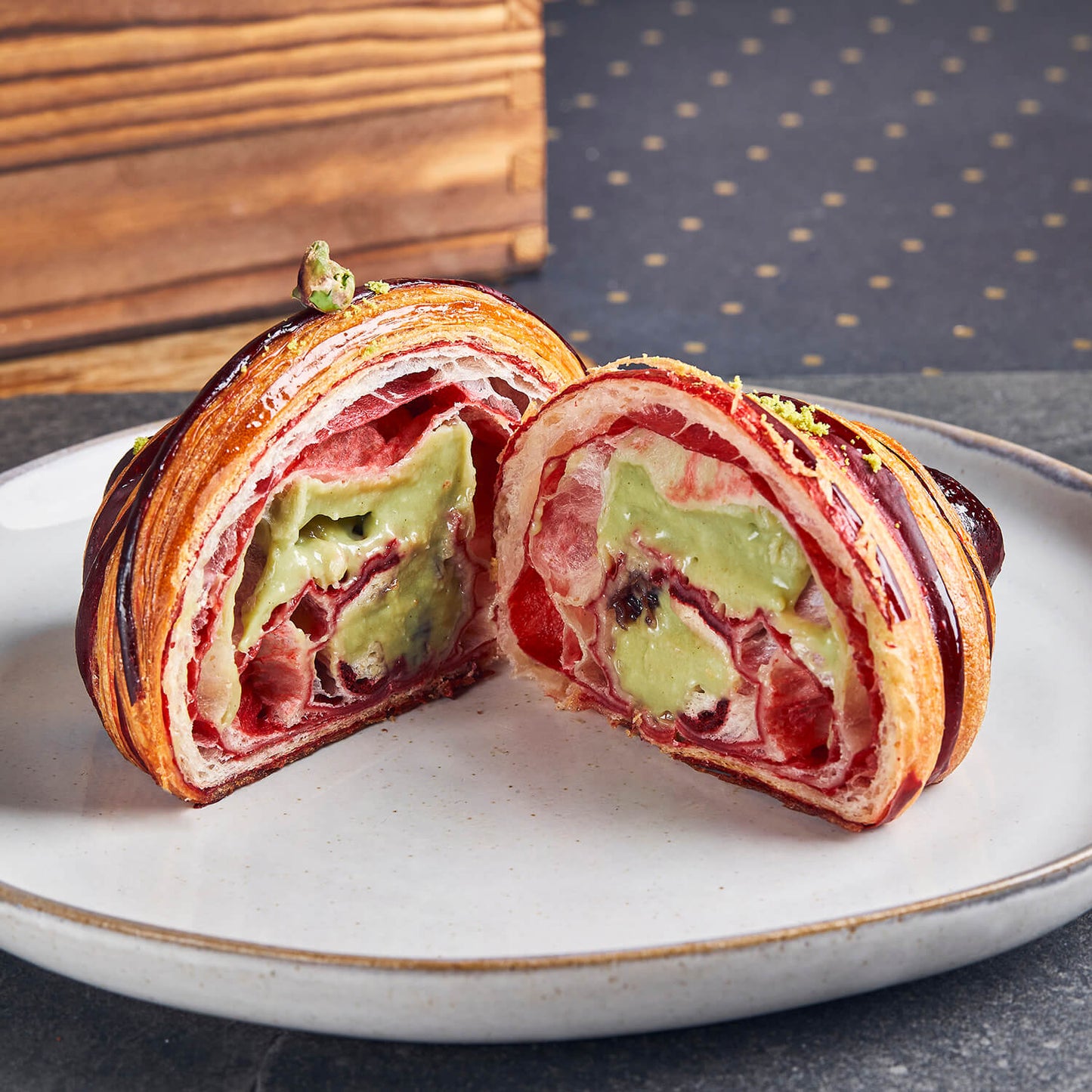 Pistachio - Cherry Croissant - Pack of 3